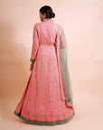 Rose Pink Anarkali with Dupatta - WaliaJones