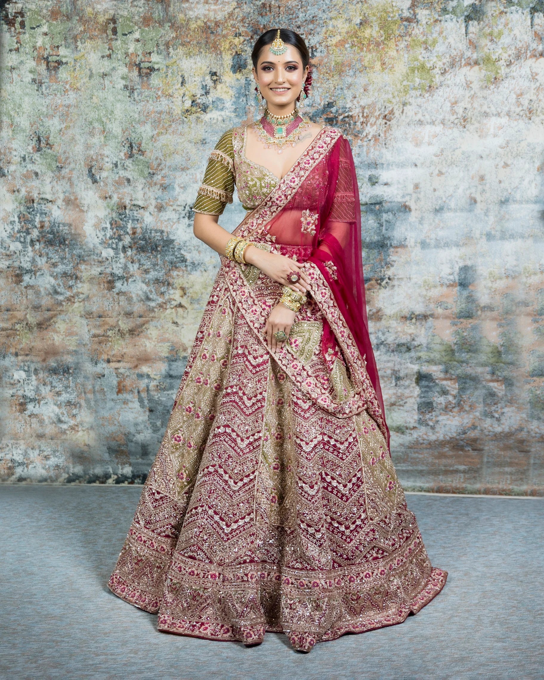 Plum Bridal Lehenga WaliaJones