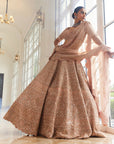 Pink HARNAAZ Embroidered Lehenga