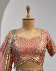 Peach Lehenga Set - WaliaJones