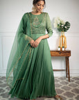 Fresh Green Anarkali Suit - WaliaJones