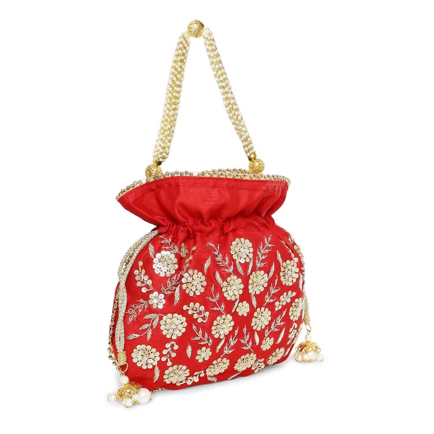 Red Beauty Potli Bag - WaliaJones