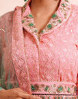 Rose Pink Anarkali with Dupatta - WaliaJones