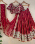 Red bridal Sharmily lehenga set - WaliaJones