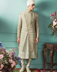 Jade sheen Sherwani Set