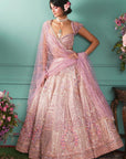 Lilac Lehenga with Seven Vows Elements