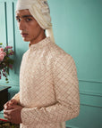 Pearled Ivory Sherwani Set