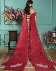 Red Lehenga with Elephant Elements