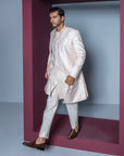 Majestic Floral Open Sherwani Set