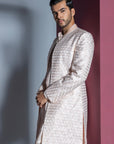 Majestic Floral Open Sherwani Set