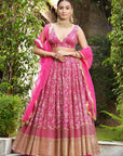 Beetroot Embroidered Lehenga Set