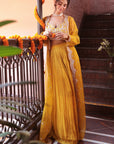 Mustard Embroidered Lehenga