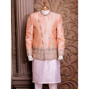 Anrakha Cut Tilla Handwork Prince Coat for Men - WaliaJones