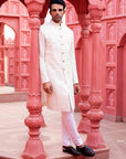 Ivory Sherwani with White Pants - WaliaJones