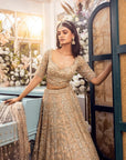 Margerette Gold Lehenga