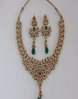 Kundan Necklace Set with Studded Stones - WaliaJones