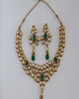 Kundan Necklace Set with Studded Stones - WaliaJones
