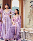Lilac Rang Mahal Lehenga Set - WaliaJones