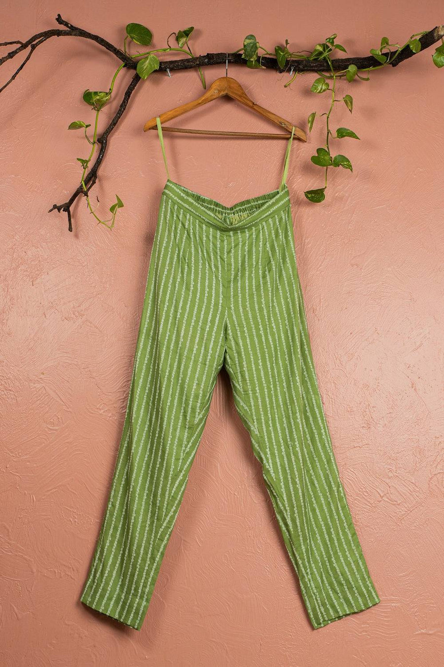 Meheni Green Bandani Print Anakarli with Straight Pants - WaliaJones