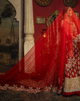 Naina De Akhay - Red Bridal Lehenga Set - WaliaJones