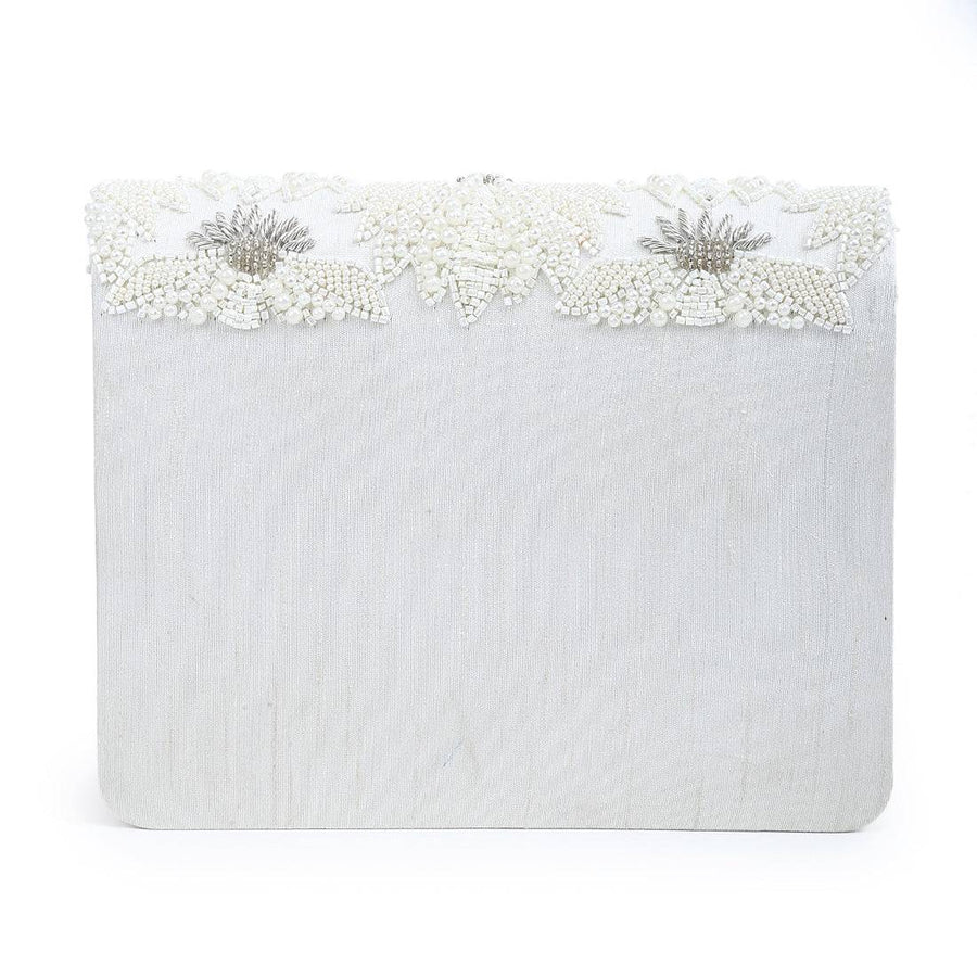 Pearl Floral Clutch Bag - WaliaJones