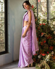Purple Chanderi Saree - WaliaJones