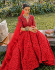Red Bohemian Frida Wild Flower Skirt Set - WaliaJones