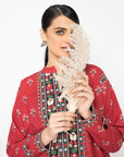 Zeenia Maroon Khaddar Long Shirt - WaliaJones
