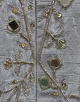 Smokey Grey Bridal Embroidered Lehenga Set